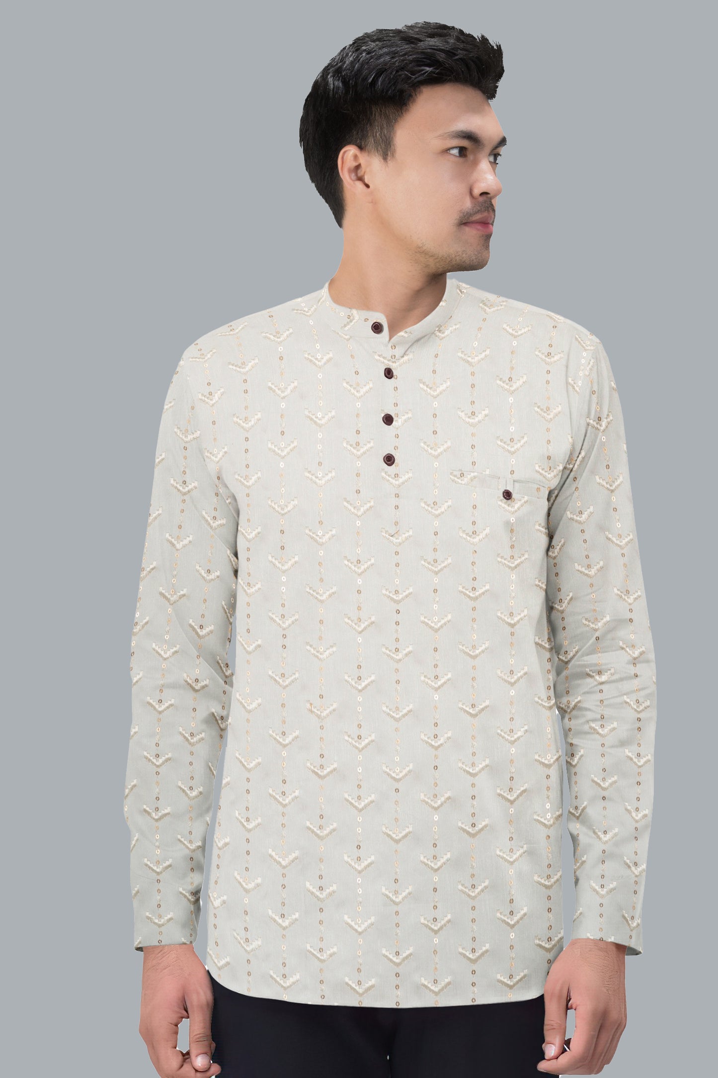 Ivory Sequined Symphony